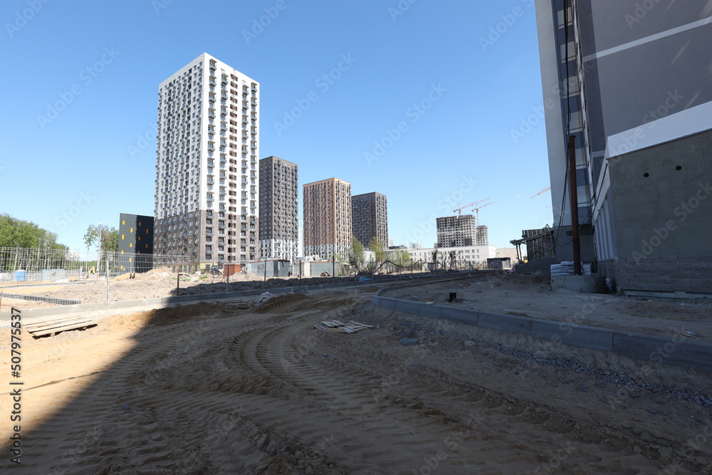 Photos of the construction process of the residential complex Photos of the construction process of the residential complex