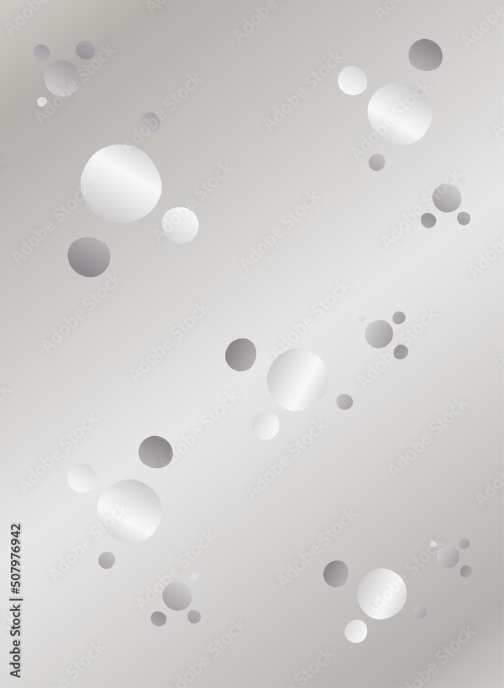 Silver background with circles