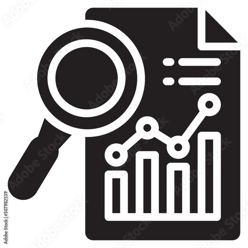 research glyph icon