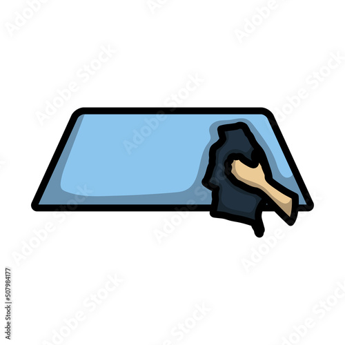 Wipe Car Window Icon