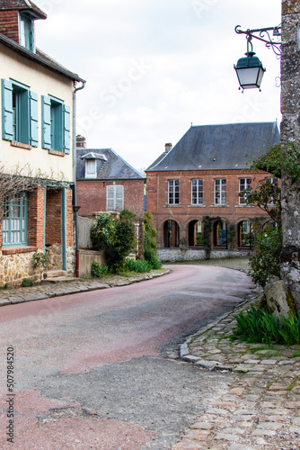 Gerberoy  Rue principale du village. Oise. Picardie. Hauts-de-France  