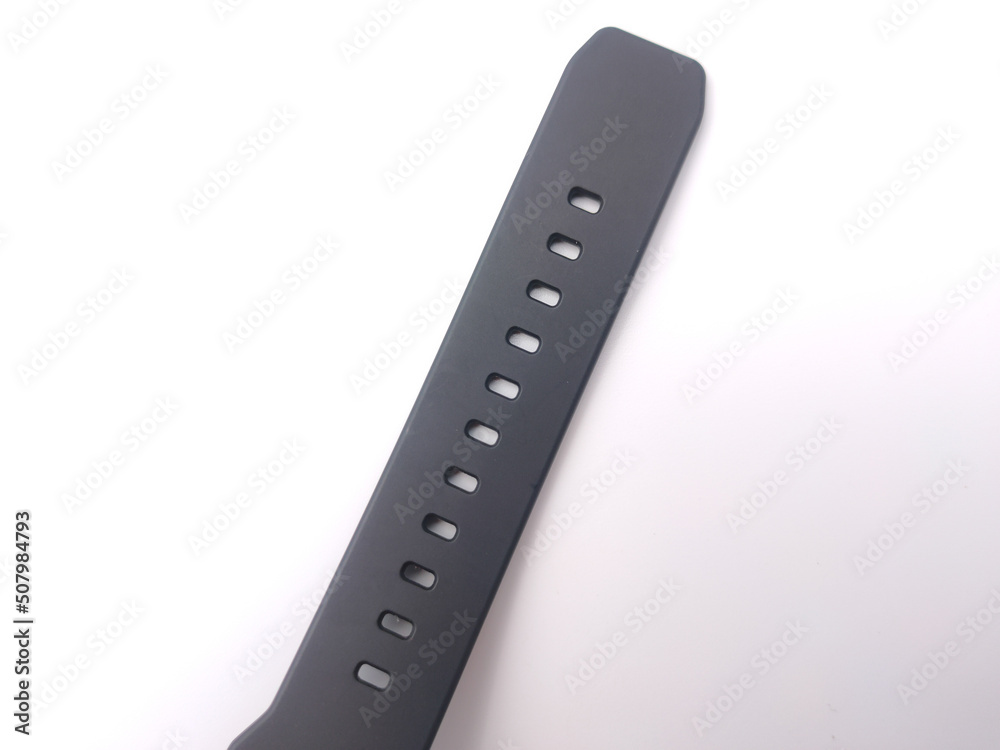 Black rubber straps watch are isolated on a white background. Black rubber straps watch are isolated on a white background.
