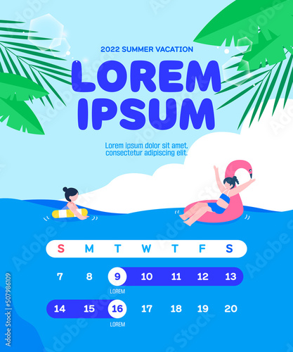 Summer Holiday Delivery Information Template
