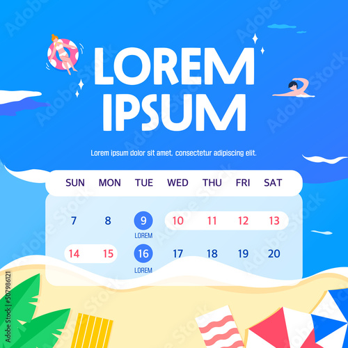 Summer Holiday Delivery Information Template
