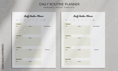 Daily Routine Planner | Daily routine planner | Routine Planner printable | Daily Kit |  Your Daily Schedule | 
