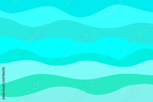 Abstract nautical wallpaper of the surface. Wavy sea background. Pattern with lines and waves. Multicolored texture. Decorative style. Doodle for design