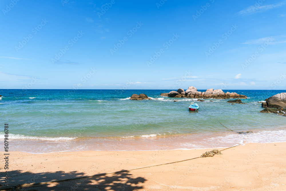 beach and rocks during summer vacation