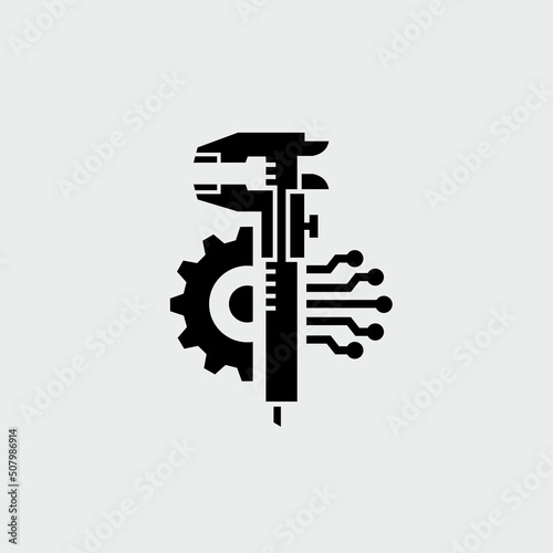 Electronic Mechanical Engineering Vector Icon