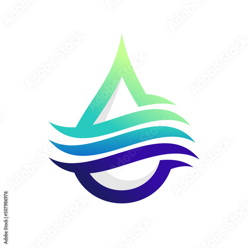 mineral water logo with unique concept