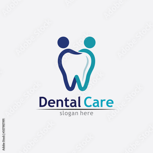 Dental logo Template vector illustration tooth icon care