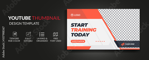 Youtube thumbnail and web banner template