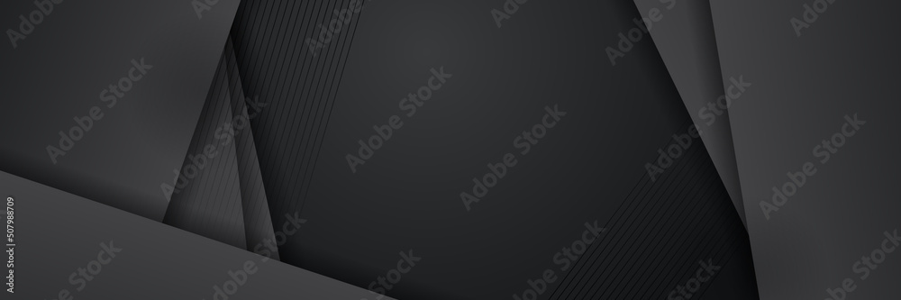 Black abstract banner background Black abstract banner background