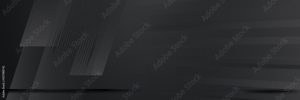 Black abstract banner background Black abstract banner background