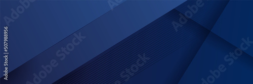Dark blue abstract banner background