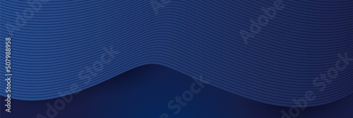 Dark blue abstract banner background