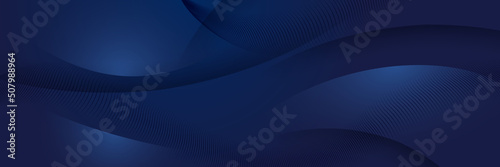 Dark blue abstract banner background