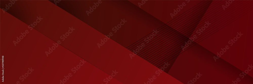 Red abstract banner background