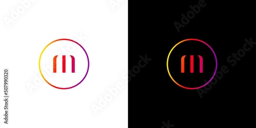 Modern and sophisticated letter M initials logo design