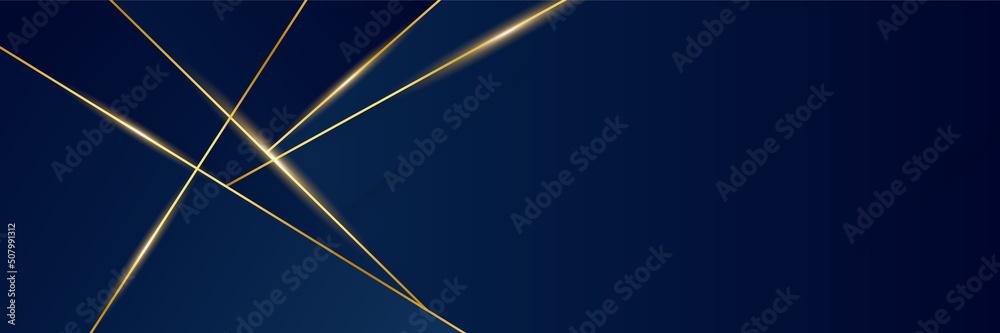 Blue and gold abstract banner background Blue and gold abstract banner background