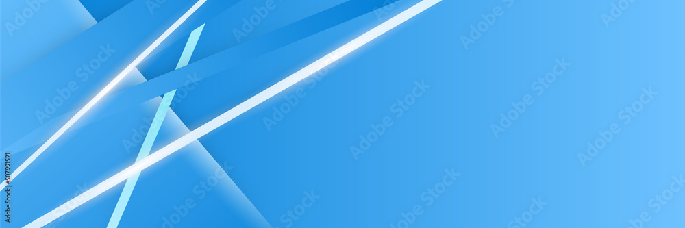 Blue abstract banner background
