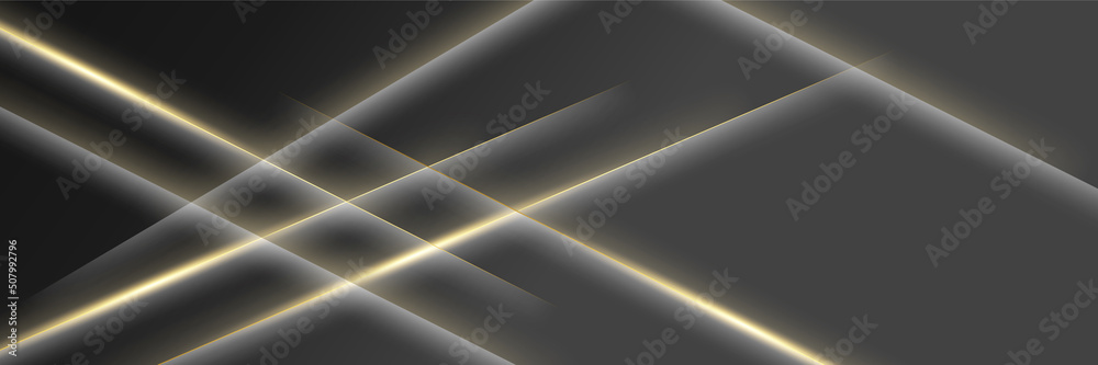Black and gold abstract banner background Black and gold abstract banner background