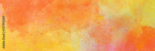 orange watercolor painting on crepe paper background texture. orange paper texture