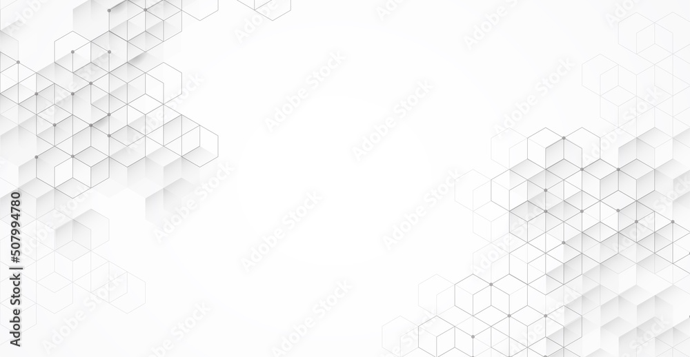 Abstract boxes background. Modern technology with square mesh ...