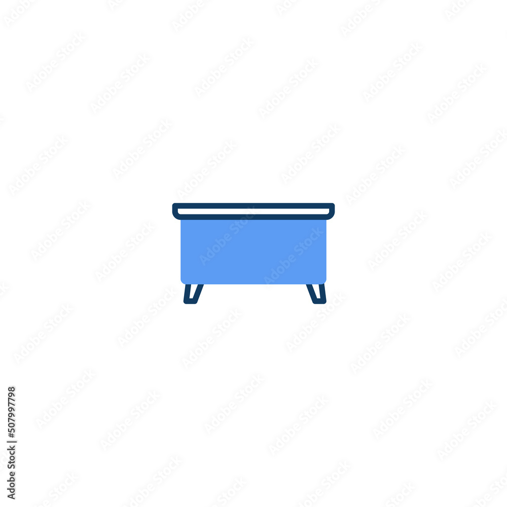 Desk Table Furniture line icon. linear style sign for mobile concept and web design. Desk Table Furniture outline vector icon. Symbol, logo illustration. Vector graphic Desk Table Furniture line icon. linear style sign for mobile concept and web design. Desk Table Furniture outline vector icon. Symbol, logo illustration. Vector graphic