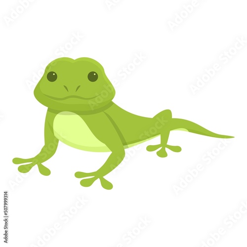 Salamander icon cartoon vector. Lizard animal. Reptile tribal