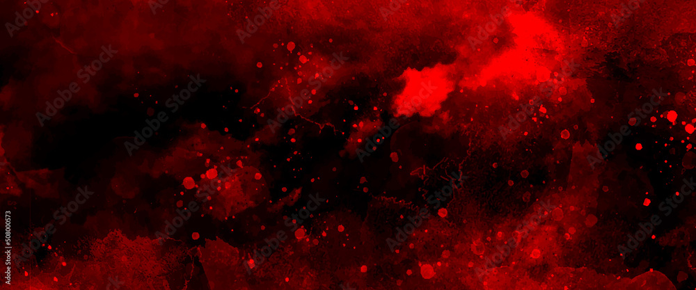 Red watercolor ombre leaks and splashes texture on red watercolor paper background, watercolor dark red black nebula universe. watercolor hand drawn illustration. red watercolor ombre leaks. Red watercolor ombre leaks and splashes texture on red watercolor paper background, watercolor dark red black nebula universe. watercolor hand drawn illustration. red watercolor ombre leaks.