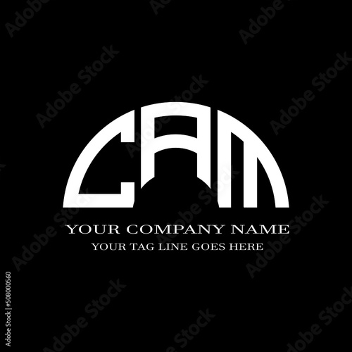 CAM letter logo creative design with vector graphic