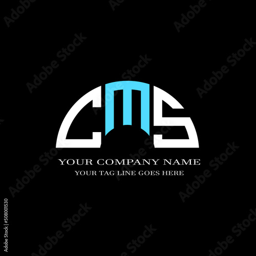 CMS letter logo creative design with vector graphic