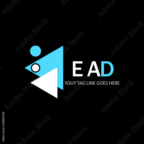 EAD letter logo creative design with vector graphic