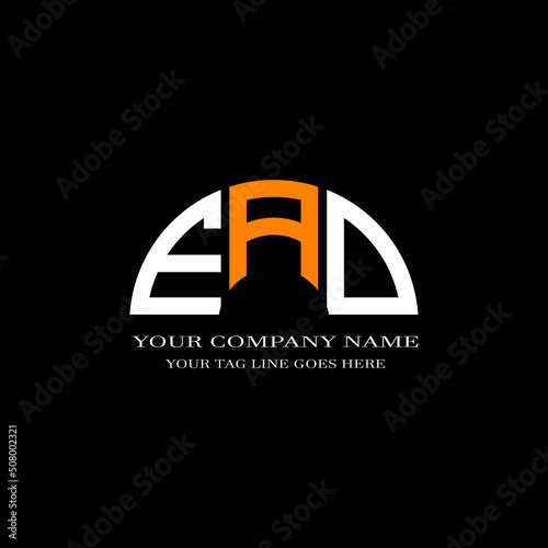 EAD letter logo creative design with vector graphic