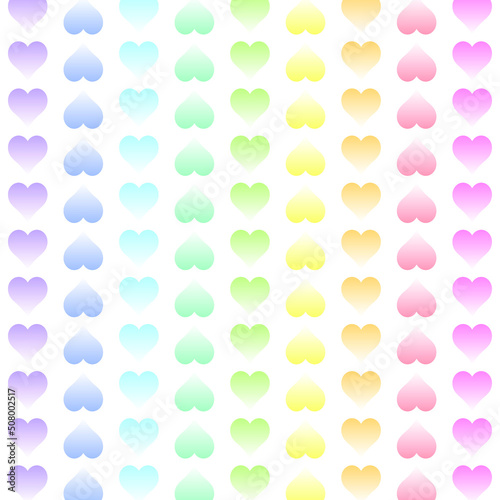 pride sweet Pattern - Rainbow Heart upsidedown