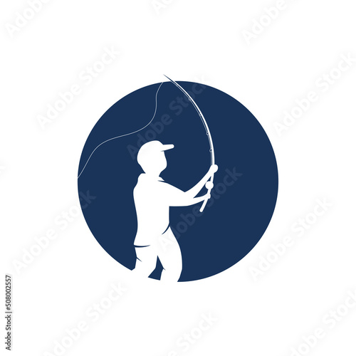 Fishing logo vector