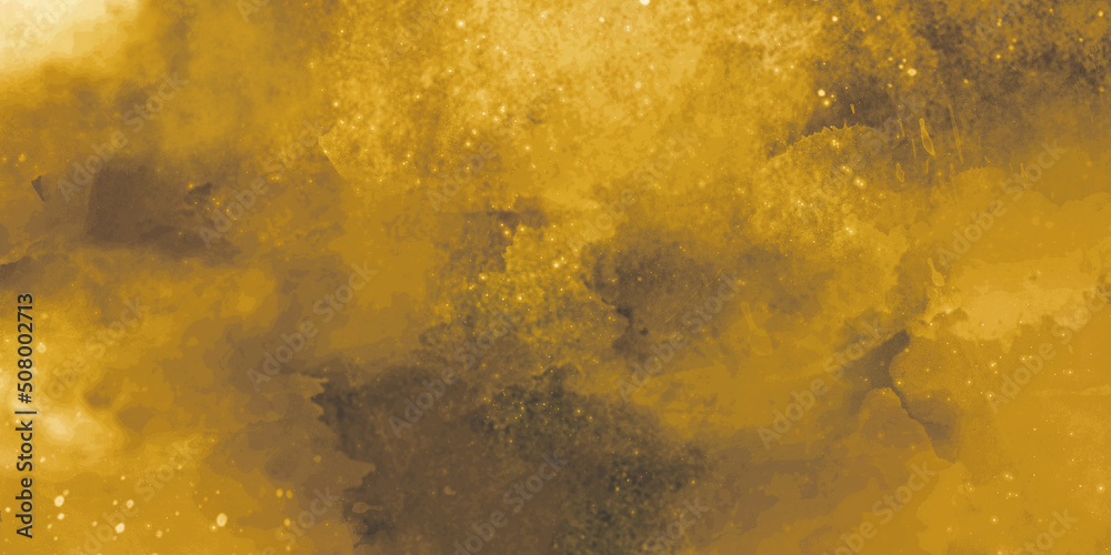digital painting of gold texture background on the basis of paint. dark