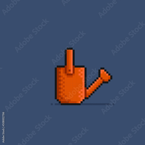 watering can in pixel art style