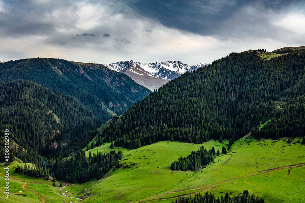 landscape with mountains and sky landscape with mountains and sky