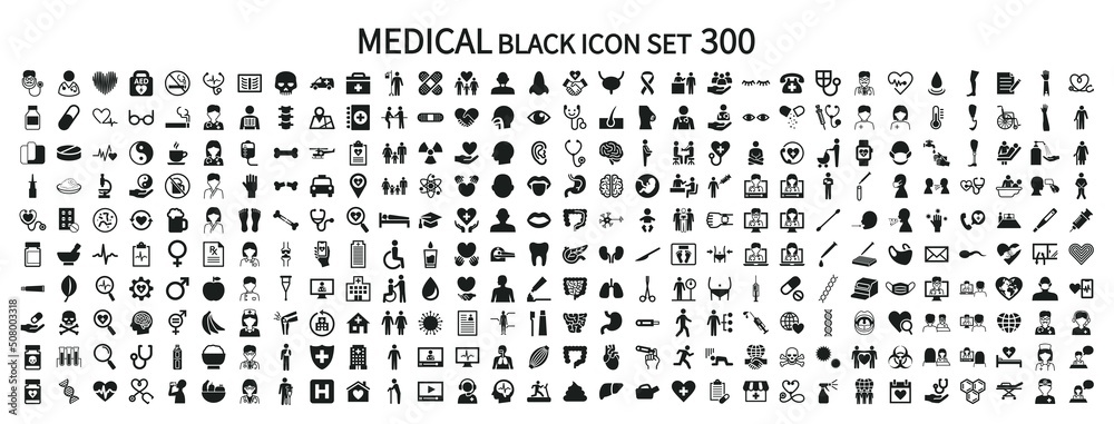 Medical related icon set 200 Medical related icon set 200