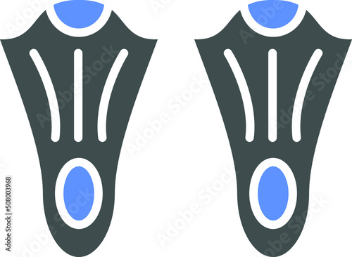 Vector Design Fins Icon Style