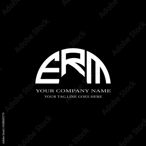 ERM letter logo creative design with vector graphic