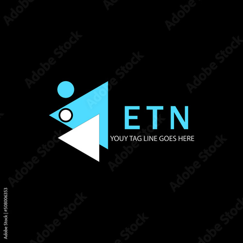 ETN letter logo creative design with vector graphic photo