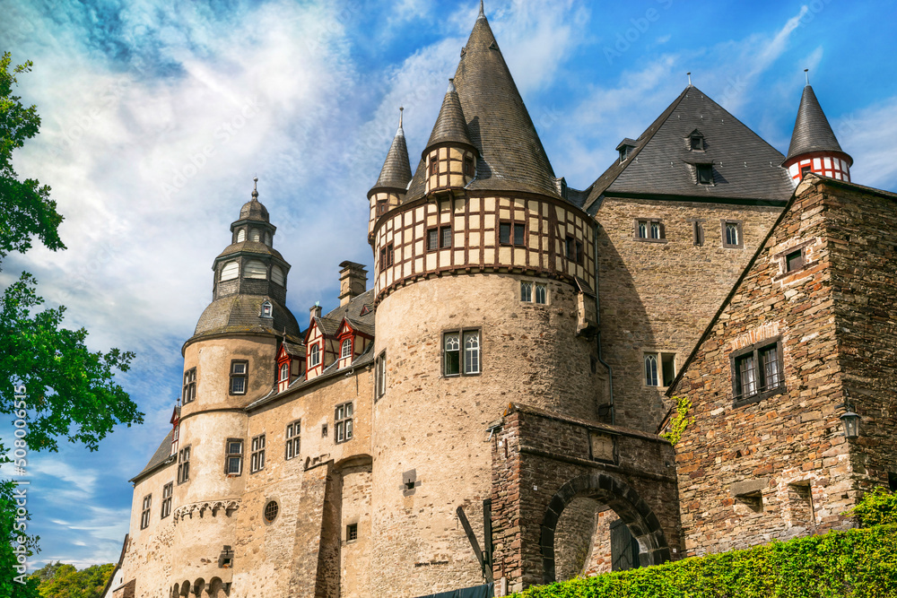 Burresheim Castle is a medieval castle northwest of Mayen, Rheinland-Pfalz, Germany travel and landmarks