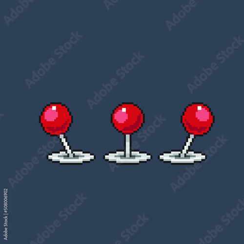 joystick set for animation in pixel art style