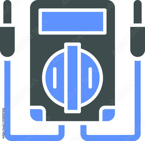 Vector Design Voltmeter Icon Style