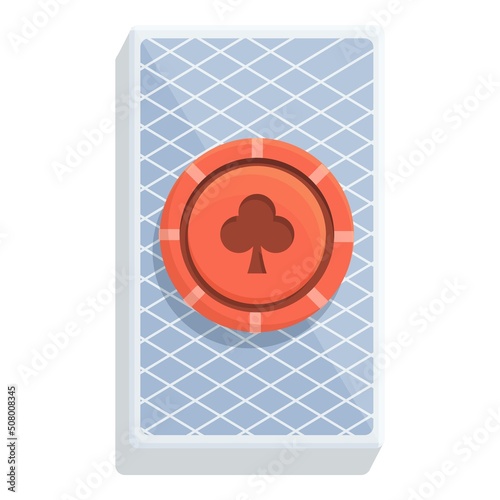 Play cards icon cartoon vector. Casino jack. Card poker