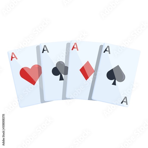 Card poker icon cartoon vector. Casino table. Game play