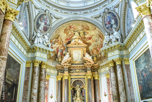 Wallpaper Mural Valencia, spain - may 26, 2022: Detail of the altar and altarpiece of the Conven