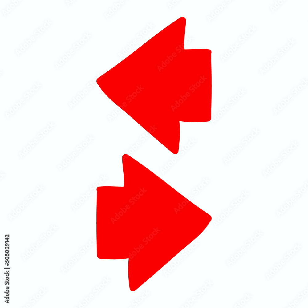 Red arrow icon vector EPS- 10 Red arrow icon vector EPS- 10